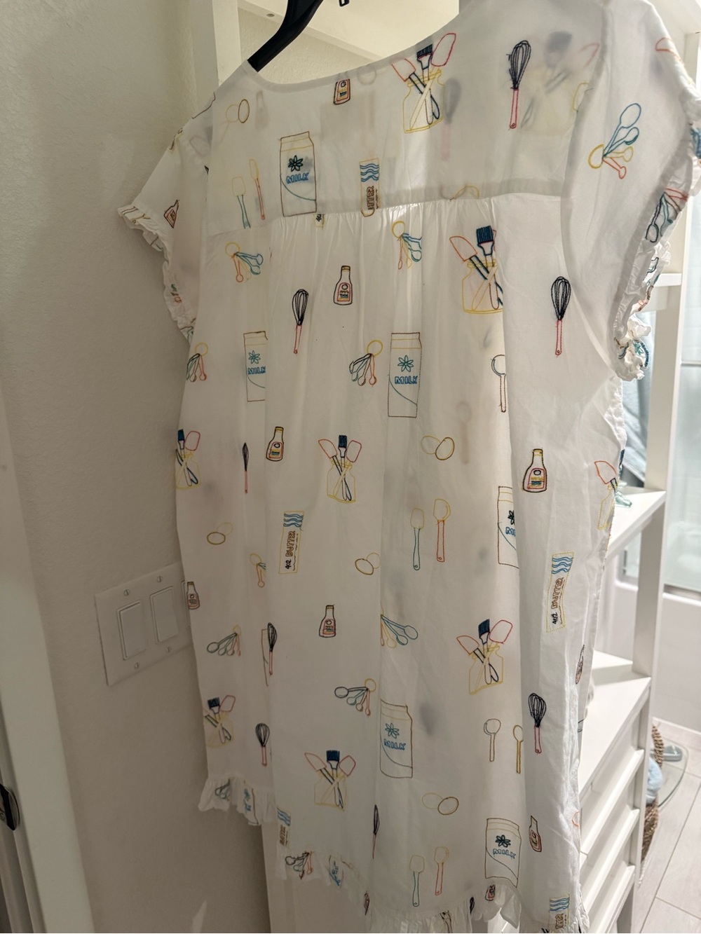 Printfresh Home Chef Pintuck nightgown NWT 1X - Picture 4 of 6